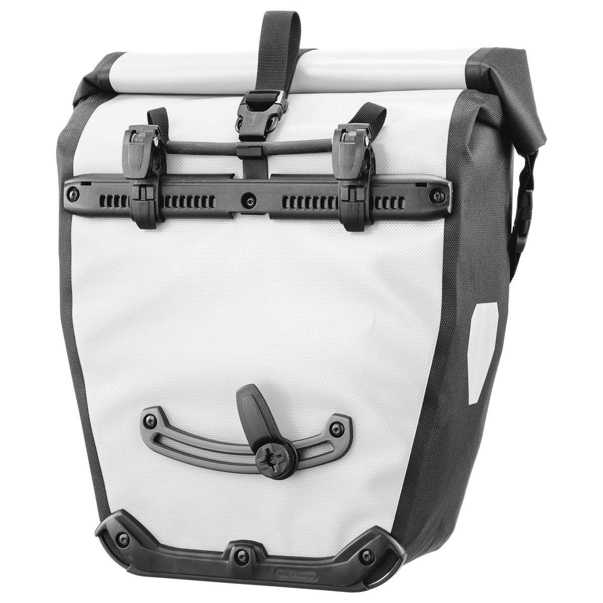 Rear view of ORTLIEB Back-Roller Design bag in Route No.1 with Quick-Lock2.1 system